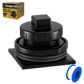 Sxmprail stock tank drain plug installed for a tight, leak-free seal