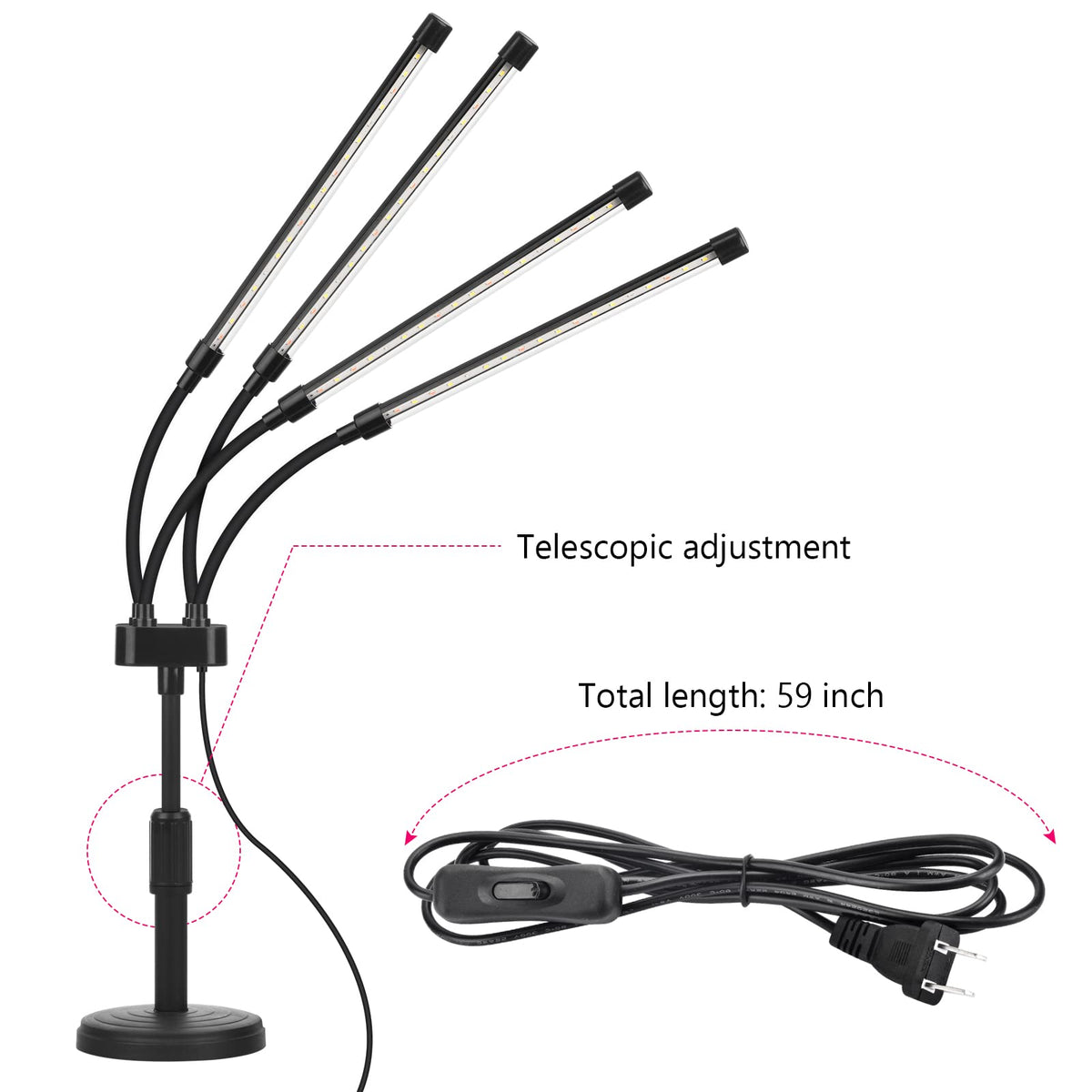 SYEIORAOM telescopic pole allows easy distance adjustment during growth.