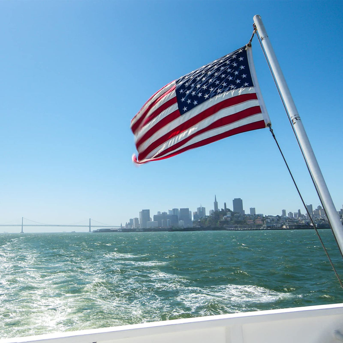 SYII flag with brass grommets offers easy mounting and wind resistance
