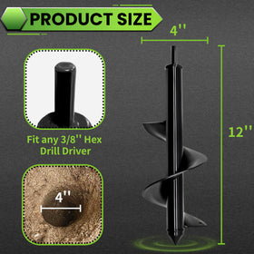 SYITCUN drill attachment shows easy integration with standard 3/8-inch hex drill.