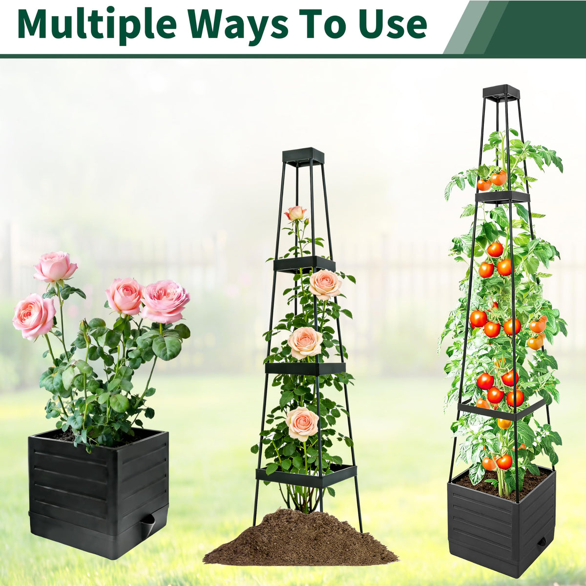 SYITCUN durable hollow steel poles stabilize heavy vines