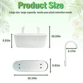 SYITCUN detachable hooks securing planter without tools