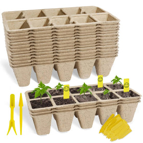 SYITCUN seed starter tray 100 cells for easy, root-friendly germination