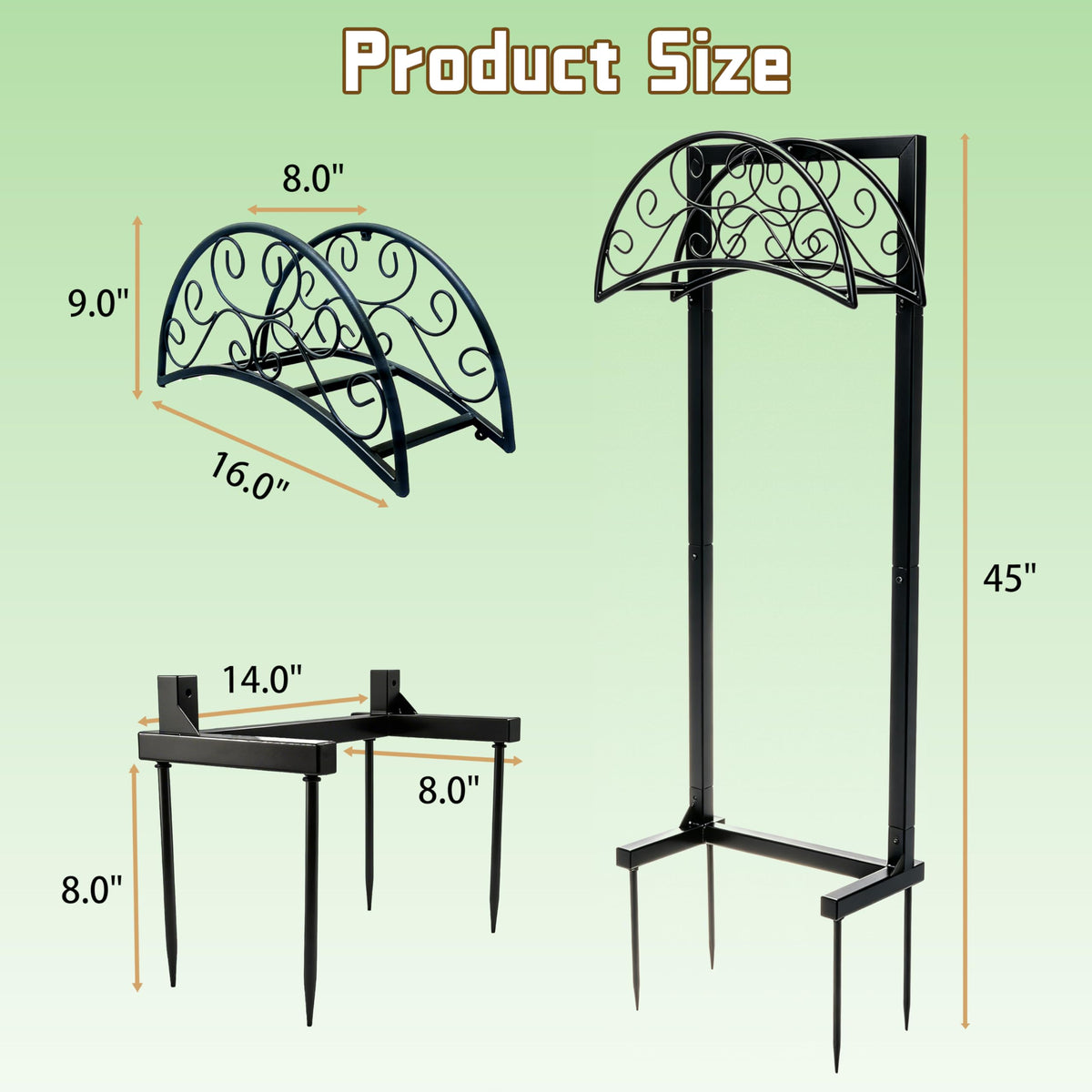 SYITCUN stainless steel hose reel stand resists rust for long outdoor use.