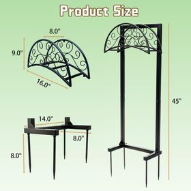 SYITCUN stainless steel hose reel stand resists rust for long outdoor use.