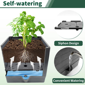 SYITCUN 57-inch metal trellis supports tall climbing plants