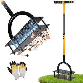 sykart lawn aerator 16 spikes enhances soil aeration for a healthier lawn