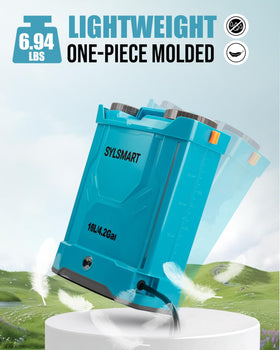 Seamless tank design of Sylsmart sprayer minimizes leaks during filling and cleaning.