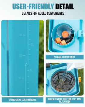 Wide-mouth lid on Sylsmart sprayer simplifies filling and cleaning tasks.