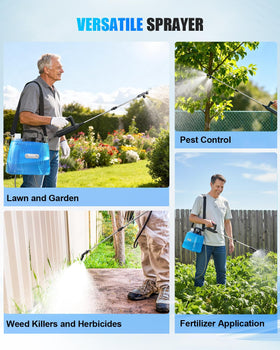 Sylsmart battery indicator LED helps plan refills during outdoor spraying.