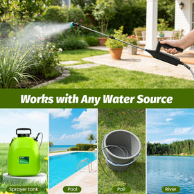 Sylsmart ergonomic grip supports comfortable extended spraying