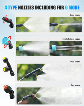 Sylsmart sprayer features four nozzles for diverse spraying patterns.