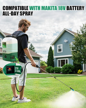 Makita 18V compatibility lets you swap power without downtime with Sylsmart sprayer