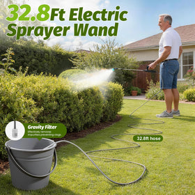 Sylsmart telescopic wand reaches high branches for precise watering