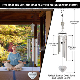 SYMPATHY HEARTS large wind catcher highlights memorial sound and visibility.