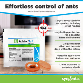 Syngenta Advion Ant Bait Arena 12ct close-up reveals tasty bait pellets