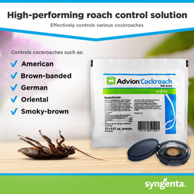 Syngenta Advion Arena bait station closeup, white, showing tamper-resistant design.