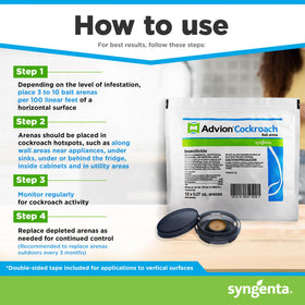 Syngenta Advion Arena bait-station with discreet white housing, blends with interiors.