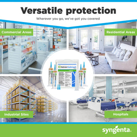 Syngenta Advion packaging includes a plunger and tips for easy placement.