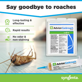 Syngenta Advion plunger and tips enable precise placement in cracks and crevices.