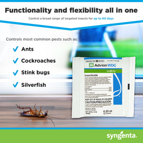 Syngenta Advion WDG 16-oz bottle option for larger areas and extended protection