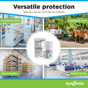 Syngenta Demand CS packaging showing dosing per gallon.