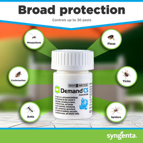 Close-up of Demand CS microcapsules protecting the active ingredient.