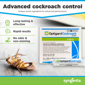 Syngenta Optigard Cockroach Gel in cracks and crevices, showing discreet, effective control.