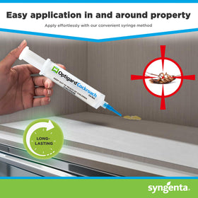 Syngenta Optigard Cockroach Gel four-tube package ready for quick deployment.