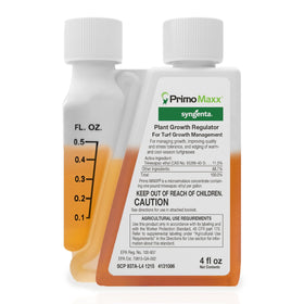 Syngenta Primo Maxx bottle pour enables easy turf care application.