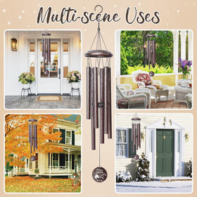 Synhonty six-tube chime delivers soothing tones for dusk moments.