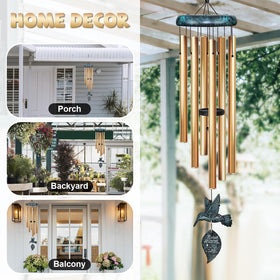 Synhonty memorial wind chimes create thoughtful outdoor remembrance.