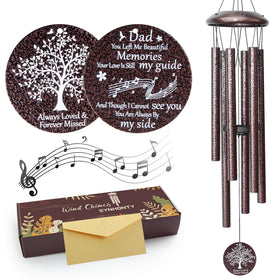 Synhonty memorial wind chimes for dad with comforting breeze melody