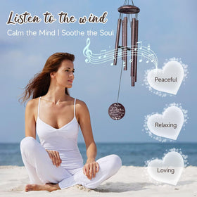 Synhonty outdoor garden wind chimes add a serene decorative touch.
