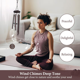 Synhonty outdoor wind chimes designed for porch, patio, and yard displays.