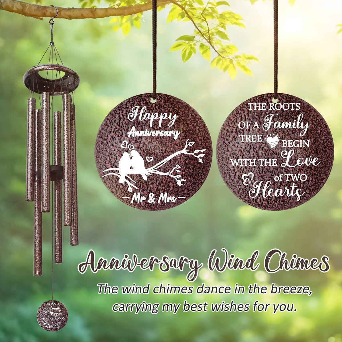 Synhonty romantic gift wind chimes for porch and garden.