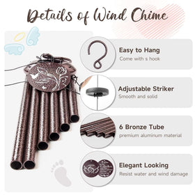 Synhonty soothing melody wind chimes offer a relaxing outdoor soundscape.