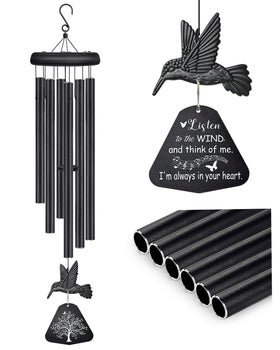 Synhonty Sympathy Wind Chimes for outside use with deep tone and lasting resonance.