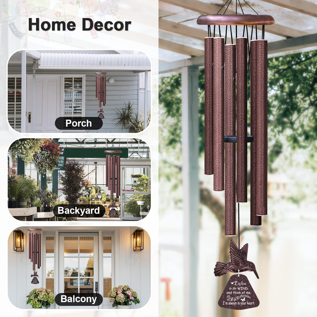 Synhonty waterproof hummingbird design stays vivid in rain
