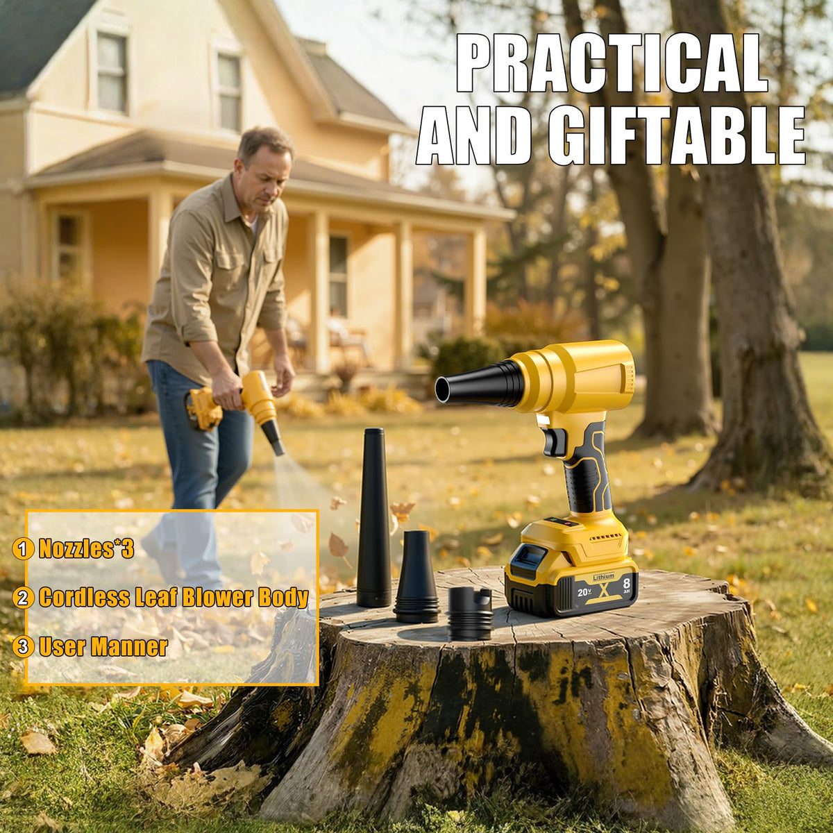 Synxiter ideal for patio cleanup, car detailing, and electronics dusting.