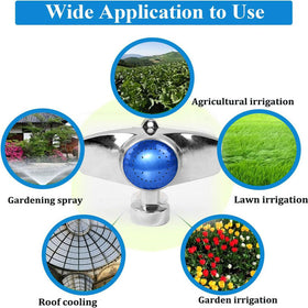 SYOOY metal sprinkler circle-pattern outdoor view delivers uniform irrigation