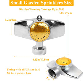 SYOOY small garden sprinkler head delivers precise watering for targeted areas.