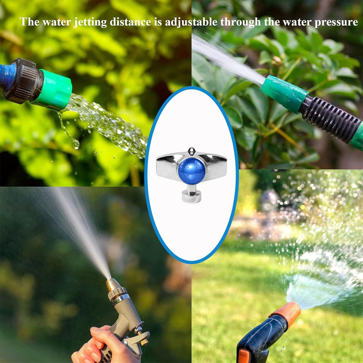 SYOOY small yard sprinkler demonstrates broad coverage for compact spaces