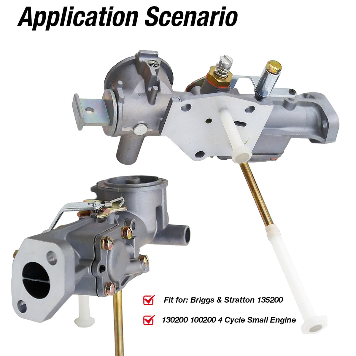 SYOWADA 297599 carb kit open pack, components visible.