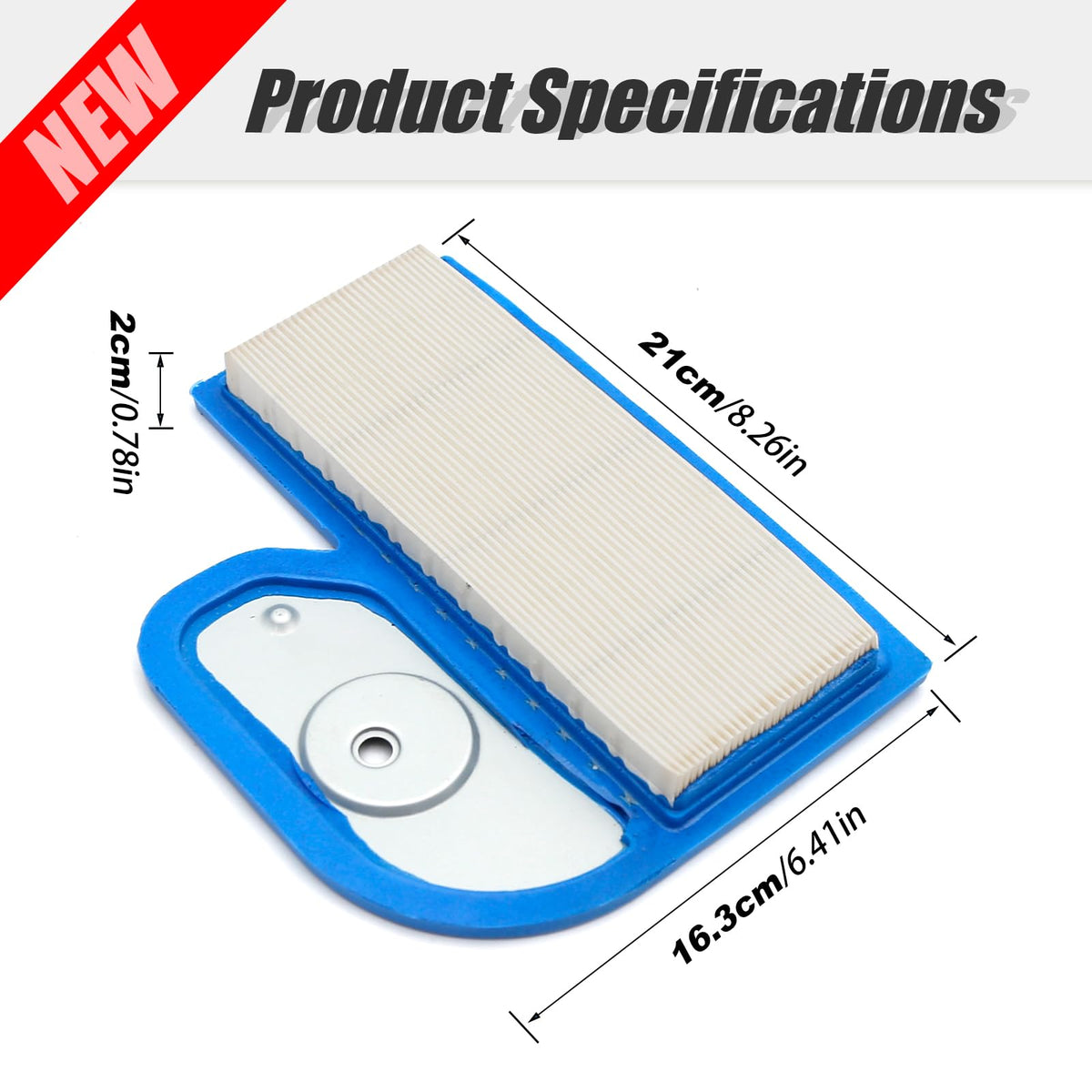 SYOWADA air filter close-up showing durable media for reliable airflow