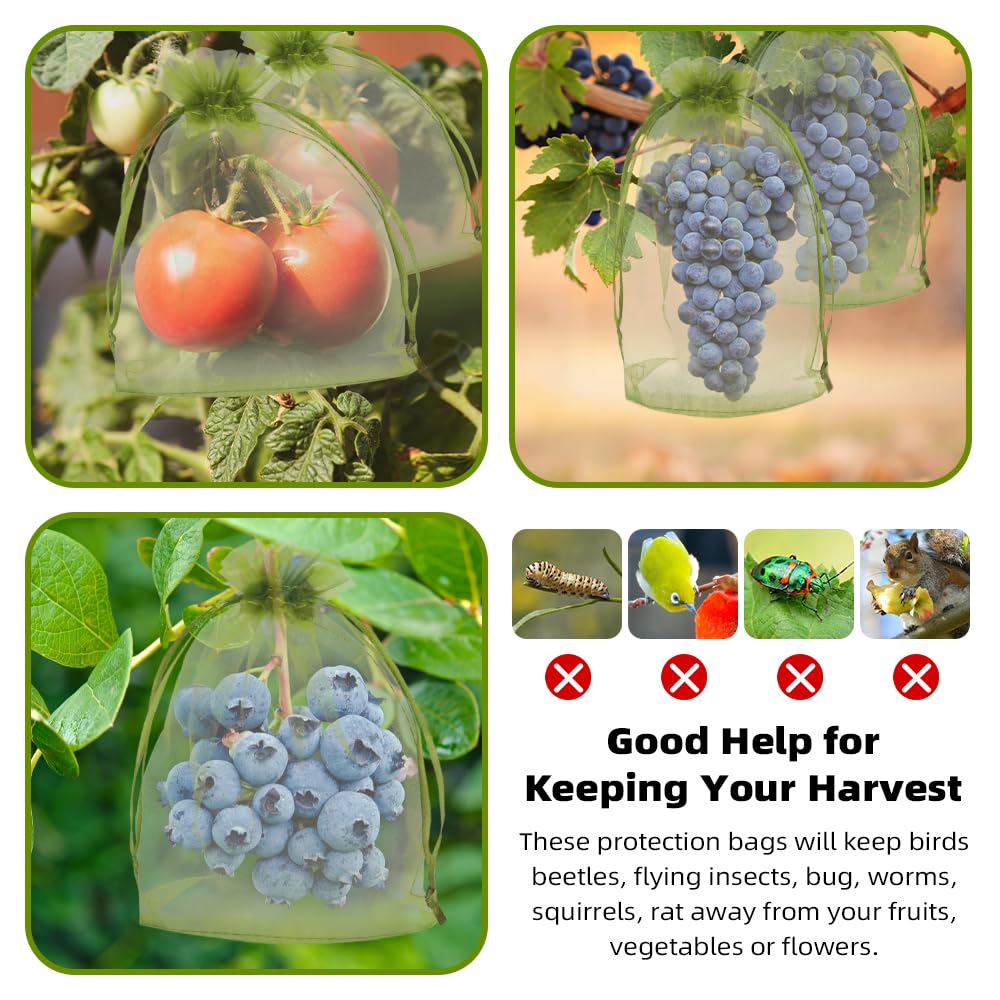 SythorYang reusable organza bag for fruits and vegetables