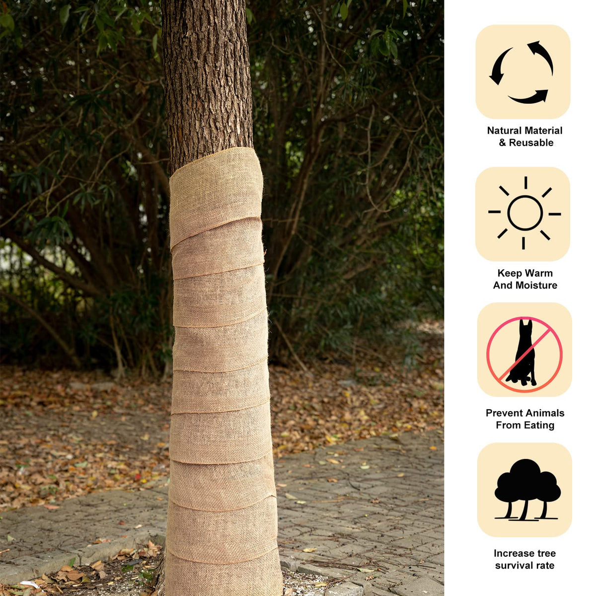 SYWHXY animal-damage protection wrap helps deter bark nibbling