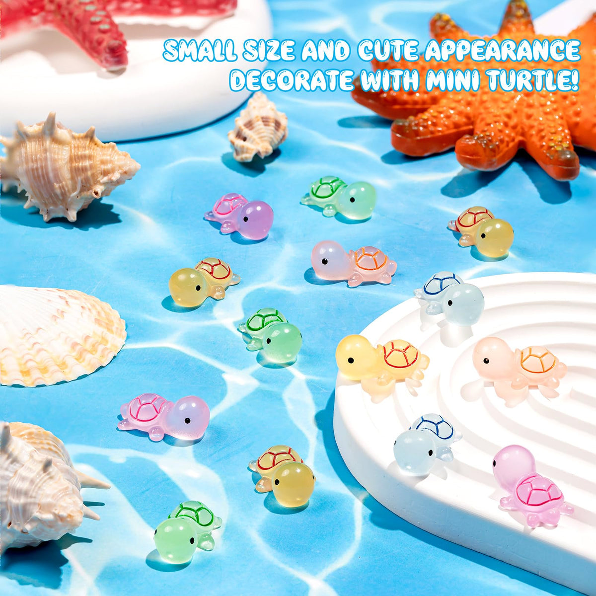 SYWHXY bulk 50-piece luminous turtles ideal for group activities.