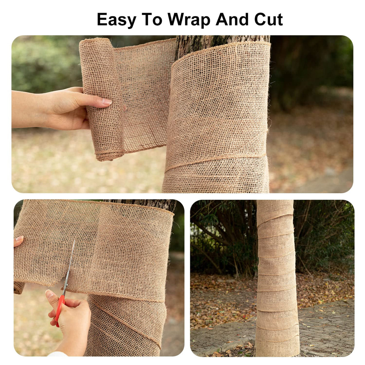 SYWHXY closeup burlap fiber detail highlights breathable fabric