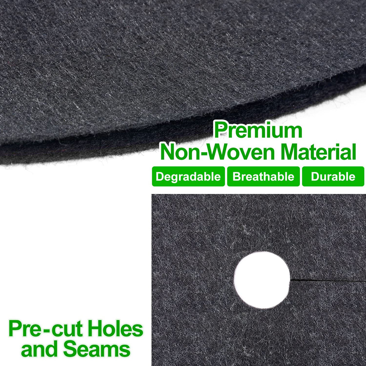 SYWHXY close-up of non-woven degradable material for plant health
